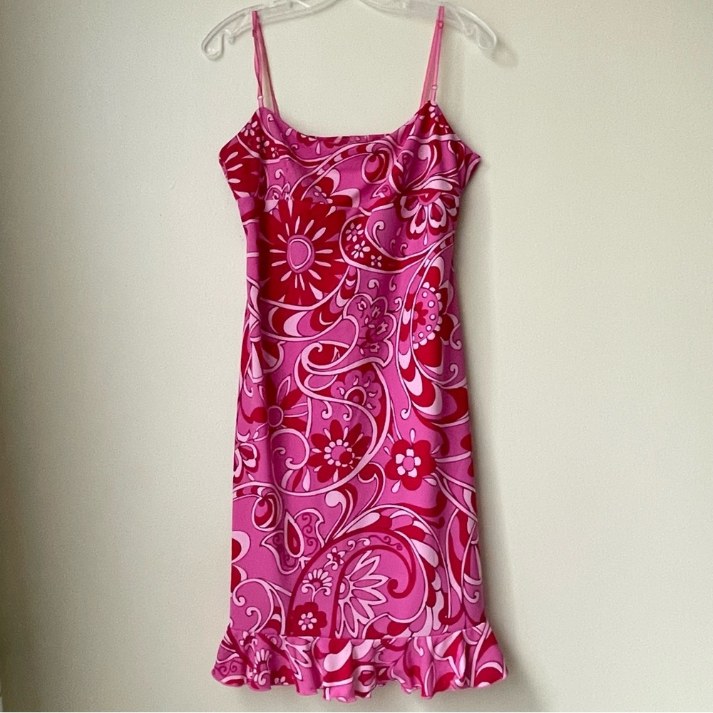 Mandee Vintage Floral Mini Dress Size L